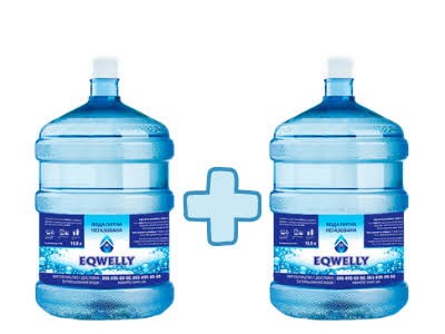 4 бутля очищеної питної води Eqwelly